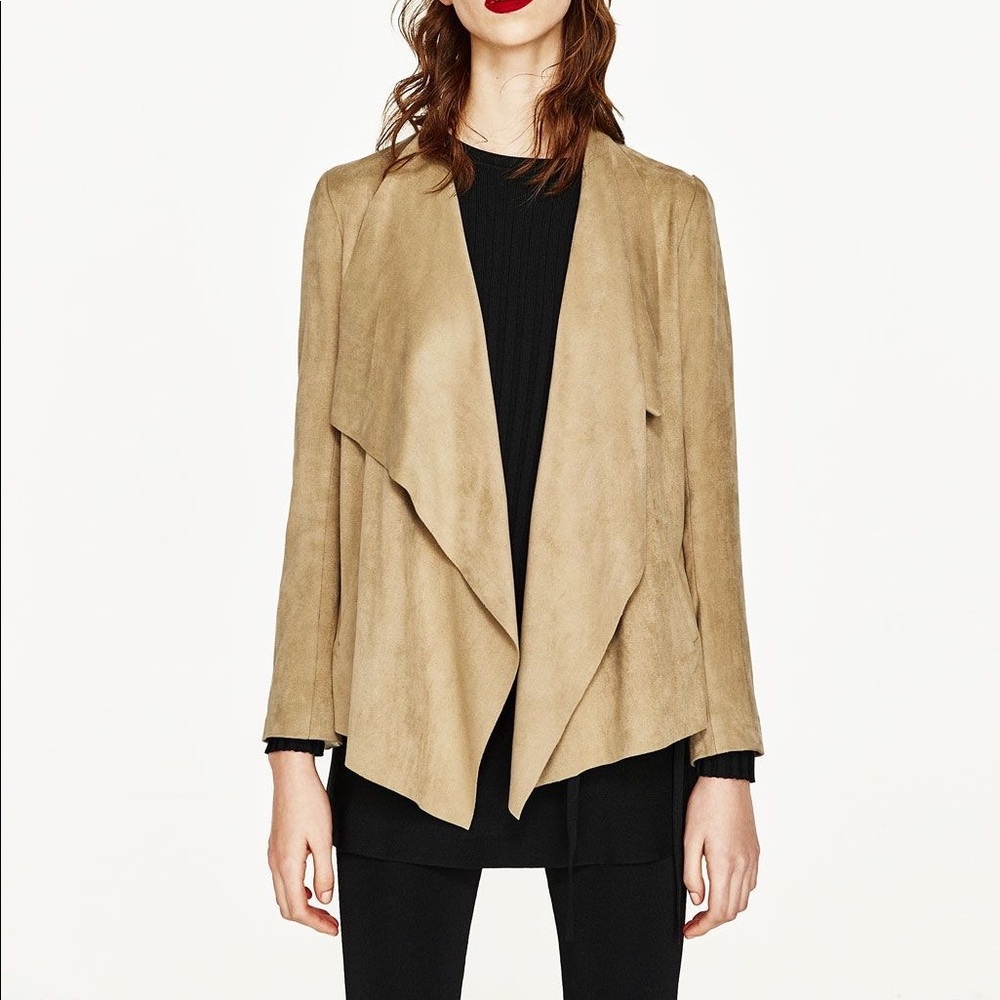 Zara Basic Tan Jacket - image 1